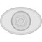 Ekena Millwork Standard Dalton Bullseye Rosette With Rounded Edge, 4"W x 2 3/4"H x 1"P ROSP040X028X100DAL04 - alternate 2
